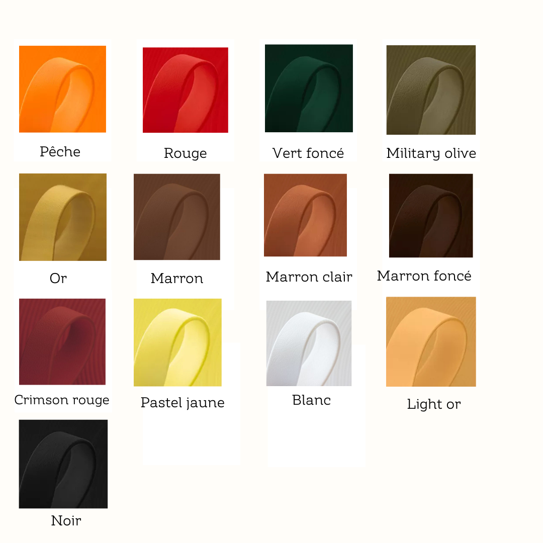 Collier personnalisable en BioThane®. Le Chroma