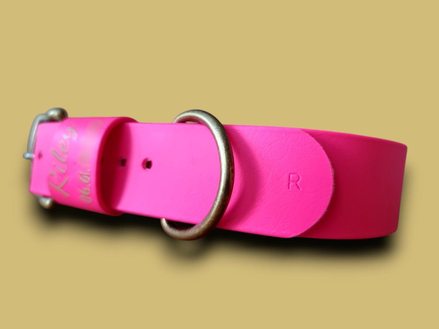 Collier personnalisable en BioThane®. Le Signature.