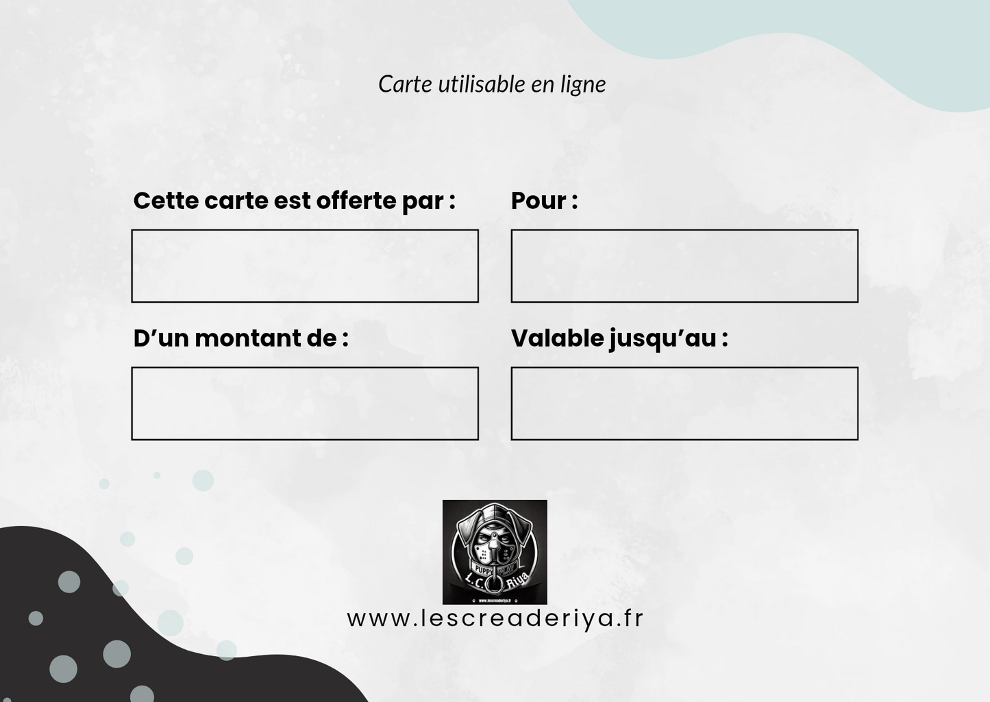 Carte Cadeau - Un désir à offrir 🎁